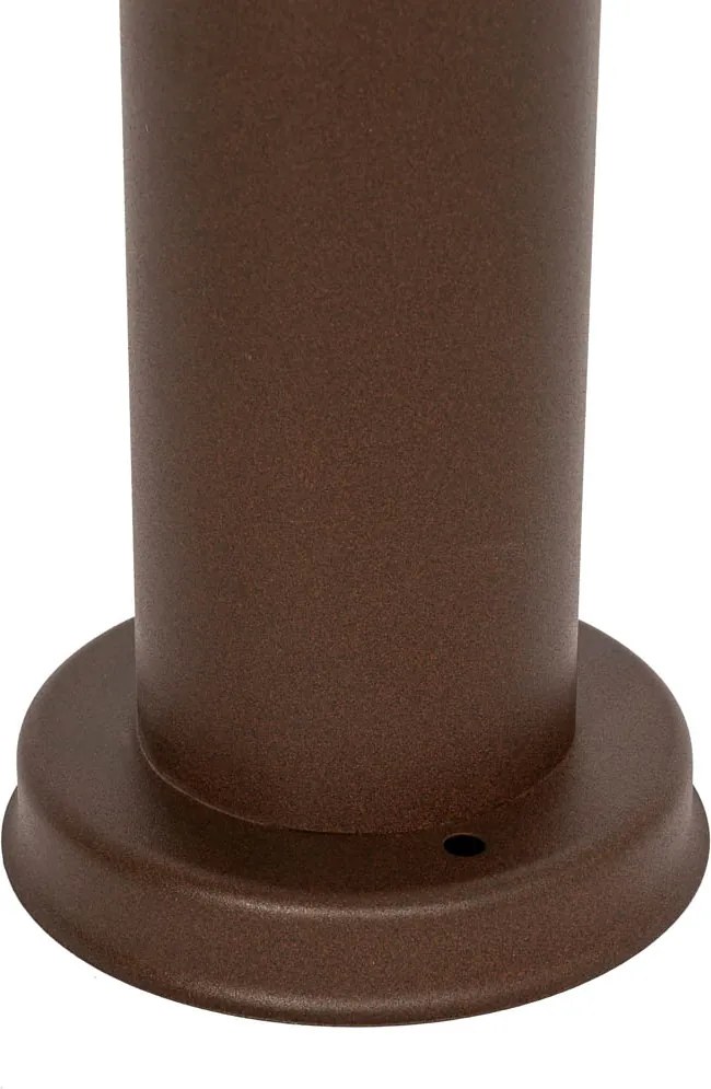 Stâlp de exterior ruginiu maro cu opal 45 cm IP44 - Rox