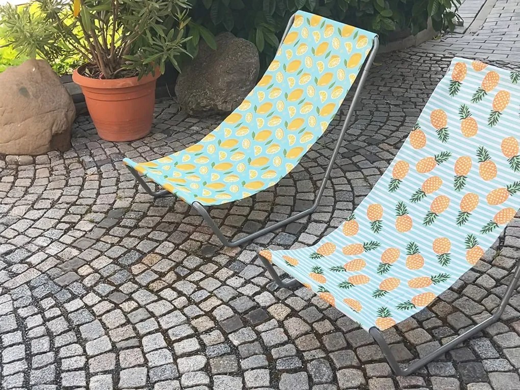 Sezlong de plaja pliabil SAND LEMON, colorat