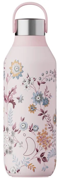 Sticlă termos Chilly's Bottles - Liberty Poppy Petal 500ml, colecția Liberty/Series 2