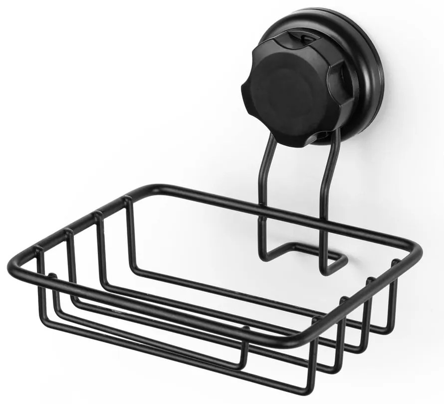 Savonieră autoadezivă de perete Compactor Bestlock Black. negru