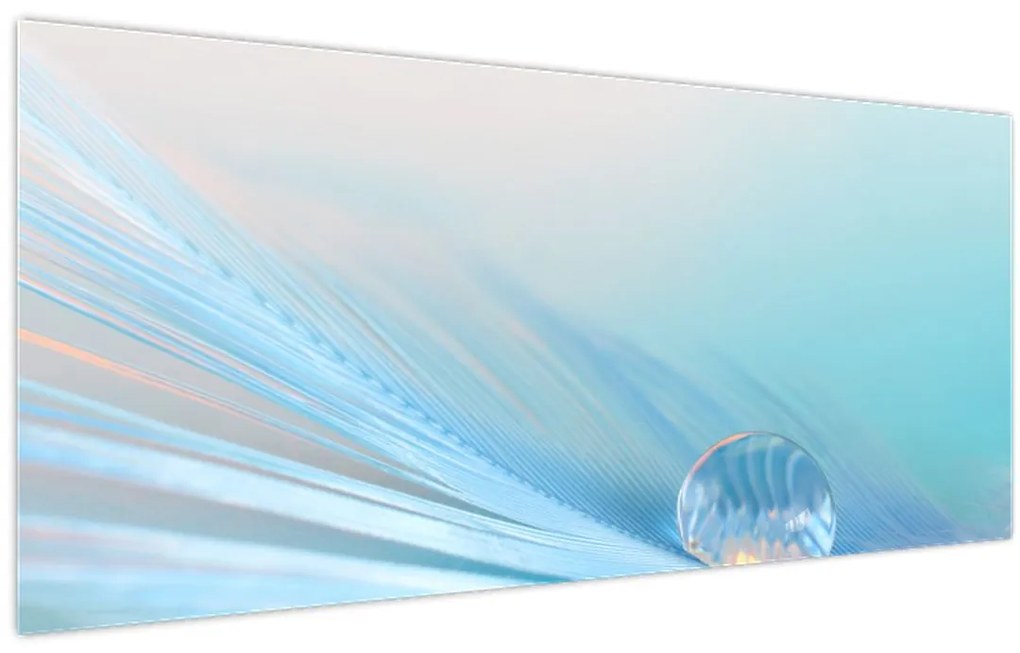 Tablou - Picătură albastră (120x50 cm)