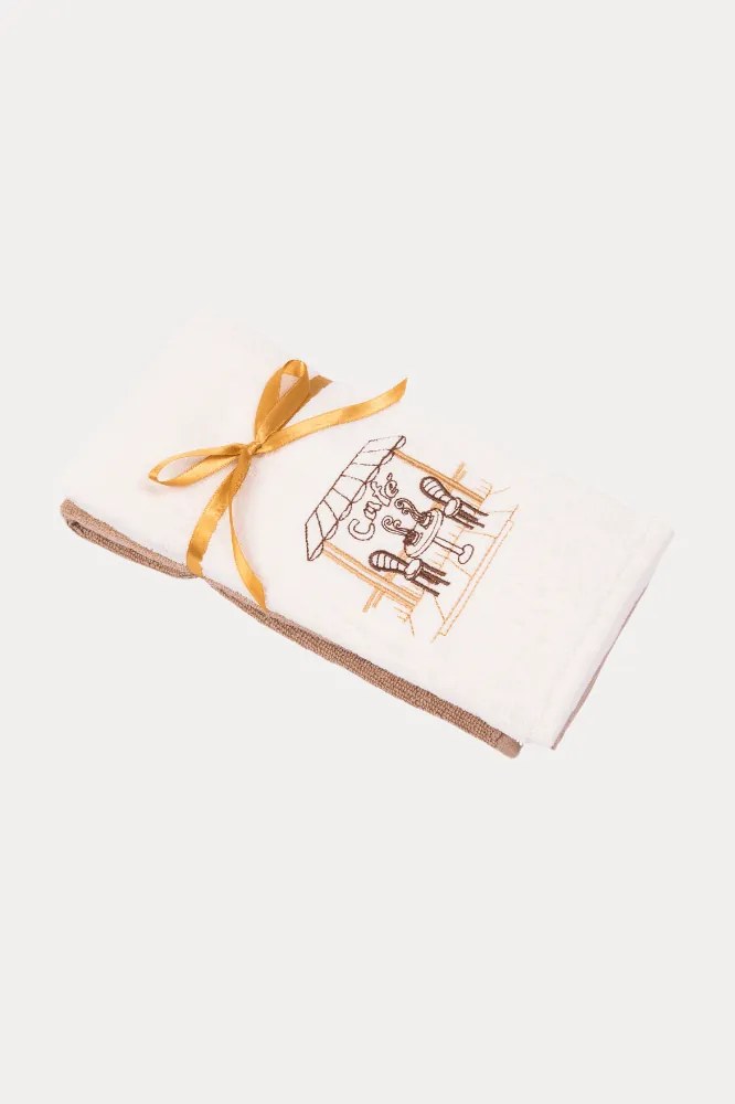 Prosoape de bucătărie CAFE, 2 buc Crem-Muștar /Cream-Mustard Set (2 buc, 40x60 cm)
