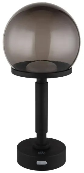 Lampă LED tactilă reîncărcabilă de masă Globo 21034S HAKU LED/2,5W/5V 2700/4000/6500K black