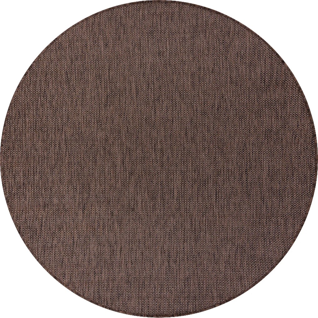 Covor SISAL SION cerc A5165A Melanj țesute plate maro