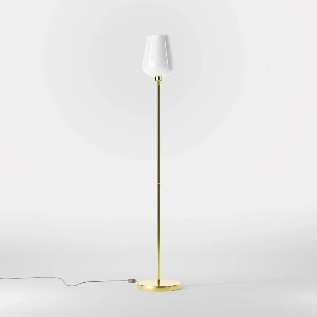 Lampa de podea design italian din alama si sticla Talis