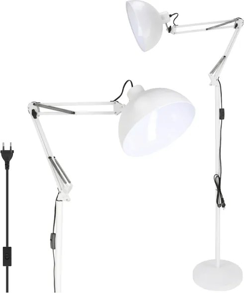 BRILAGI - Lampă de podea flexibilă TASKER 1xE27/60W/230V 157 cm albă