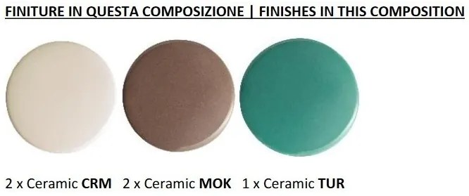 Lustra cu 5 pendule design italian realizat manual din ceramica BERIMBAU Mix