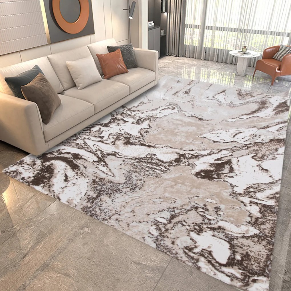Covor Modern Living , Dormitor Dreptunghiular Eliza 0933A Bej (Alege dimensiunea: 125 x 200)