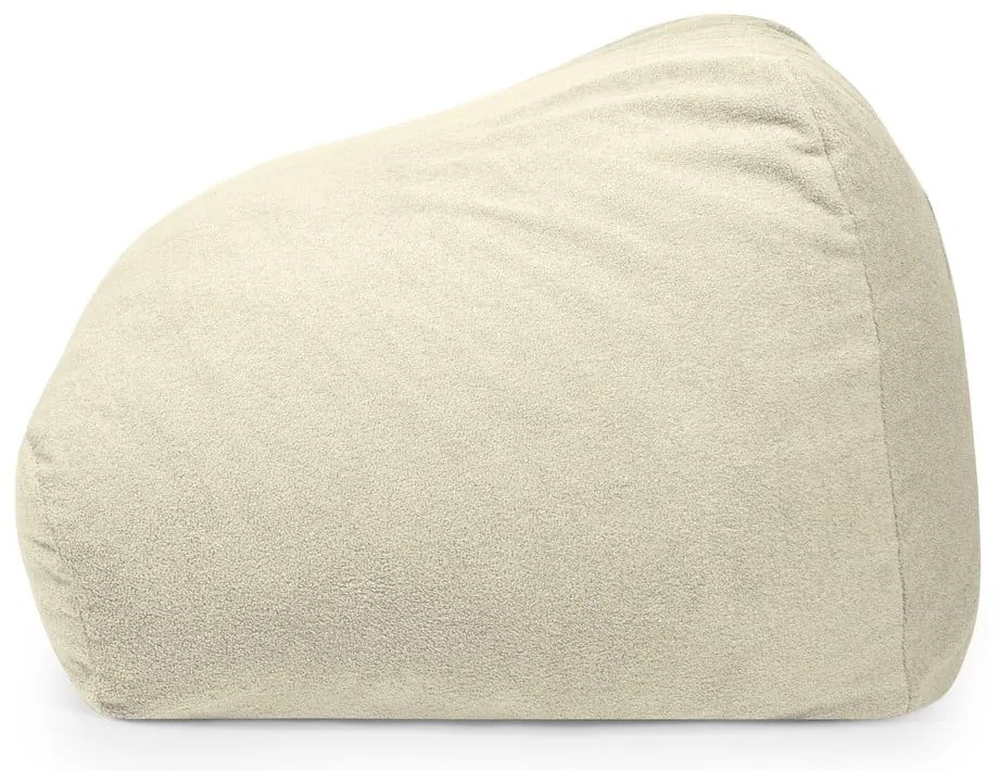 Fotoliu bean bag maro cu tapițerie din țesătură bouclé Sofa Snug – SLOWDOWN