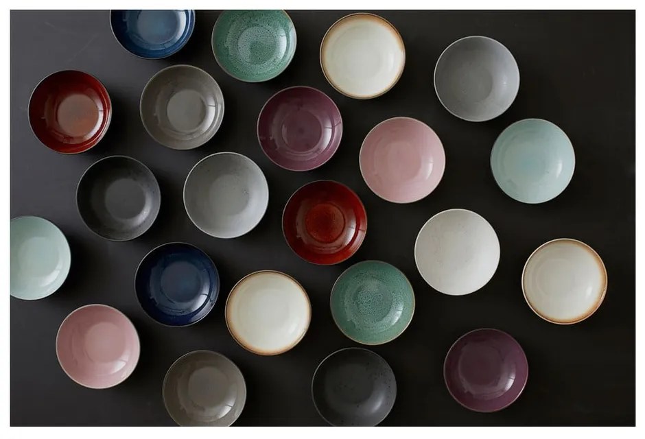 Bol mic negru/albastru din gresie 1 l Gastro Dark Blue/Black – Bitz