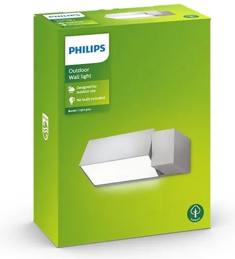 Aplică de exterior BORDER 1xE27/23W/230V IP44 gri Philips