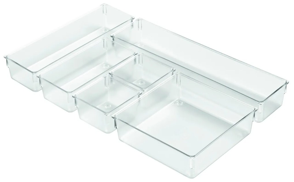 Organizator pentru sertar bucatarie Basic, iDesign, 24.5x40.6x5.1 cm, plastic