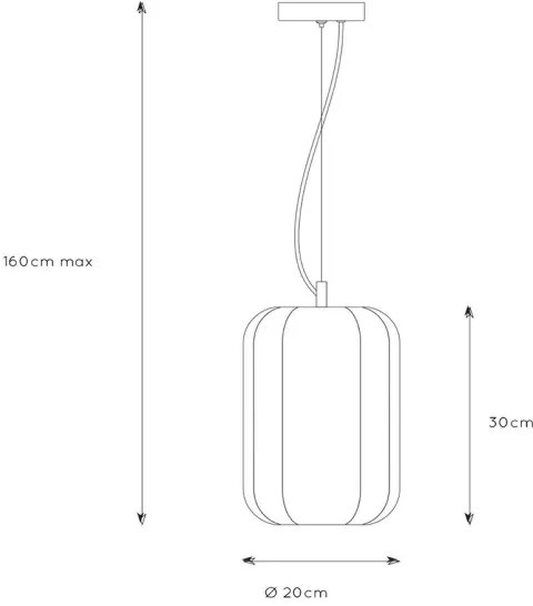 Lustră pe cablu FERN 1xE27/60W/230V Lucide 25409/01/30