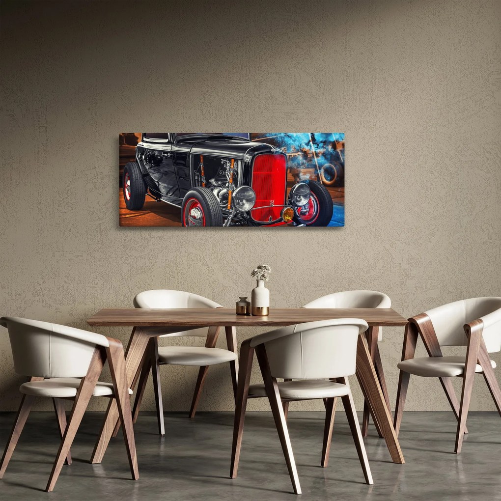 Tablou cu mașina veteran (120x50 cm)