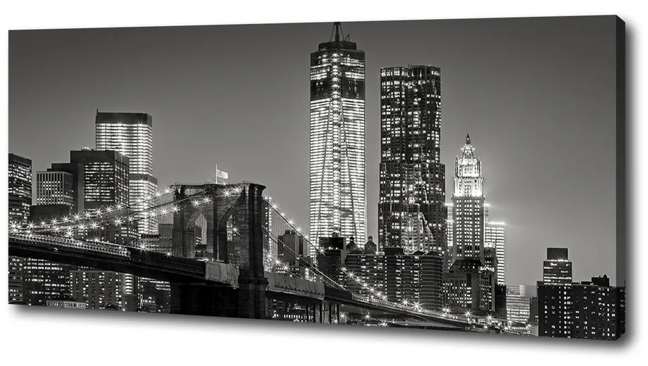 Tablou pe pânză canvas Manhattan pe timp de noapte