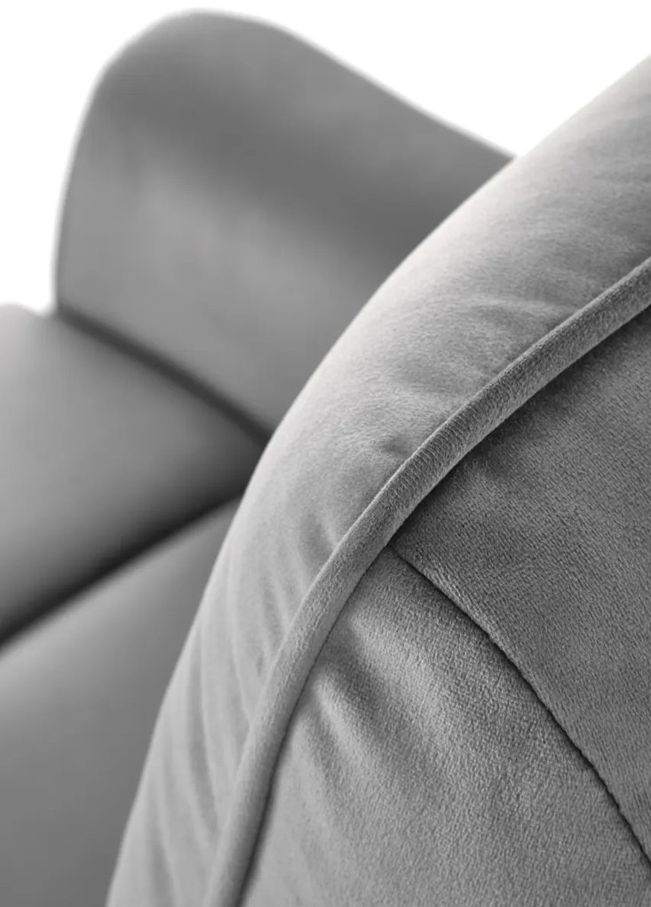 Fotoliu recliner Semir velvet gri H108 cm