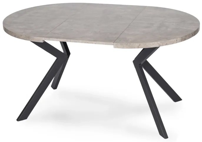 JAKS Masă rotundă extensibilă 90 - 190 cm beton Lugo