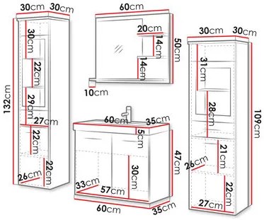 Set mobilier baie Apoleon II (kastanien breslau). 1121799