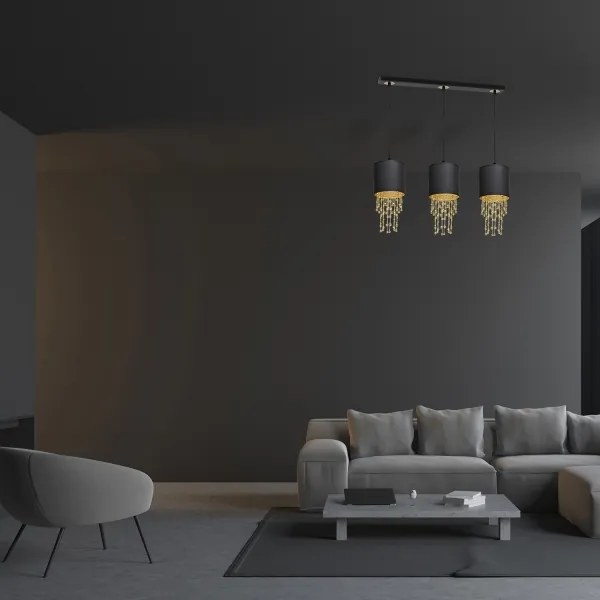 Lustră pe lanț ALMERIA 3xE27/60W/230V