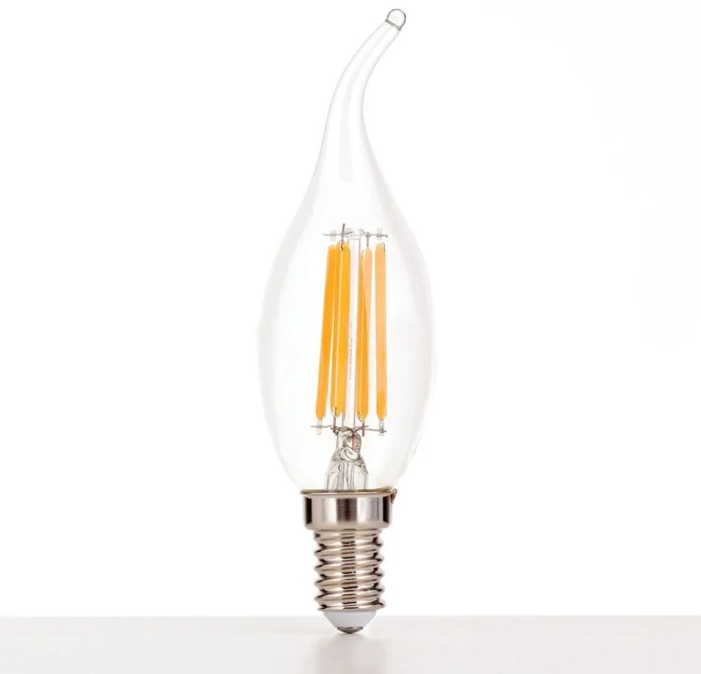 Bec LED dimabil E14 4,5W 2700K rafala de vant