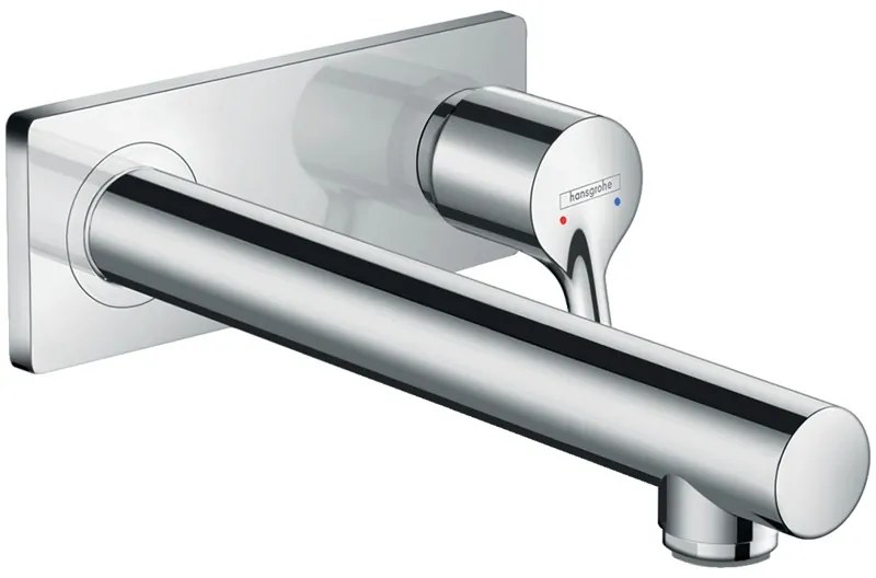 Baterie lavoar cu montaj pe perete, culoare crom, Hansgrohe, Talis S