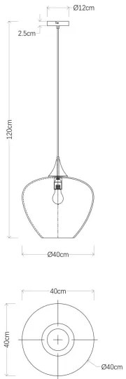 Lustră pe cablu Globo 15548H2 MAXY 1xE27/40W/230V