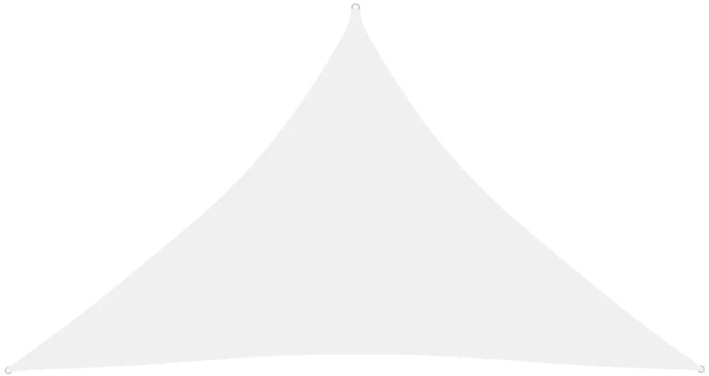 Parasolar, alb, 5x5x6 m, tesatura oxford, triunghiular Alb, 5 x 5 x 6 m