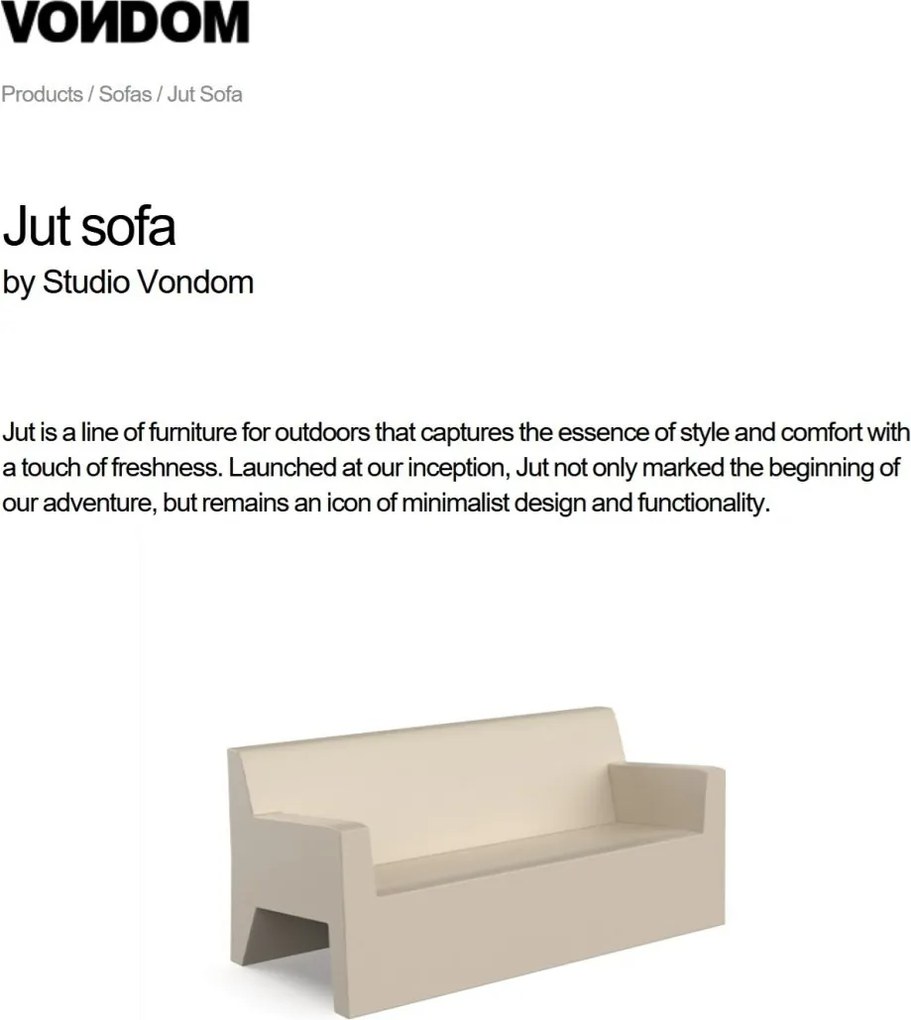 Canapea de exterior / interior design modern premium JUT SOFA 44402