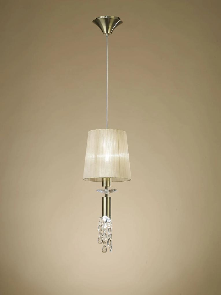 Mantra Tiffany lampă suspendată 2x20 W alamă 3881