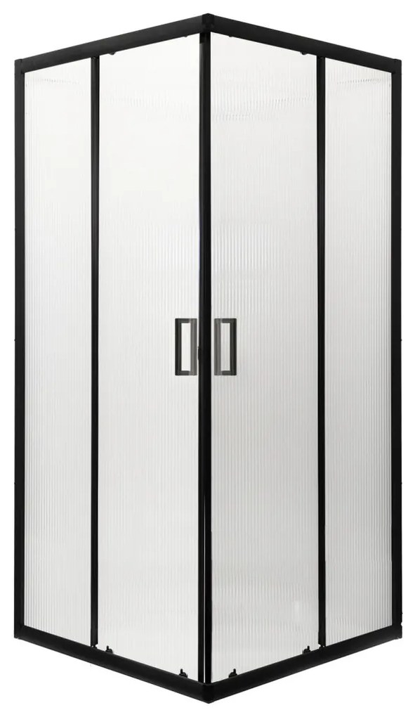 Soho Square Black 90 Square cabină de duș fără tavă de duș