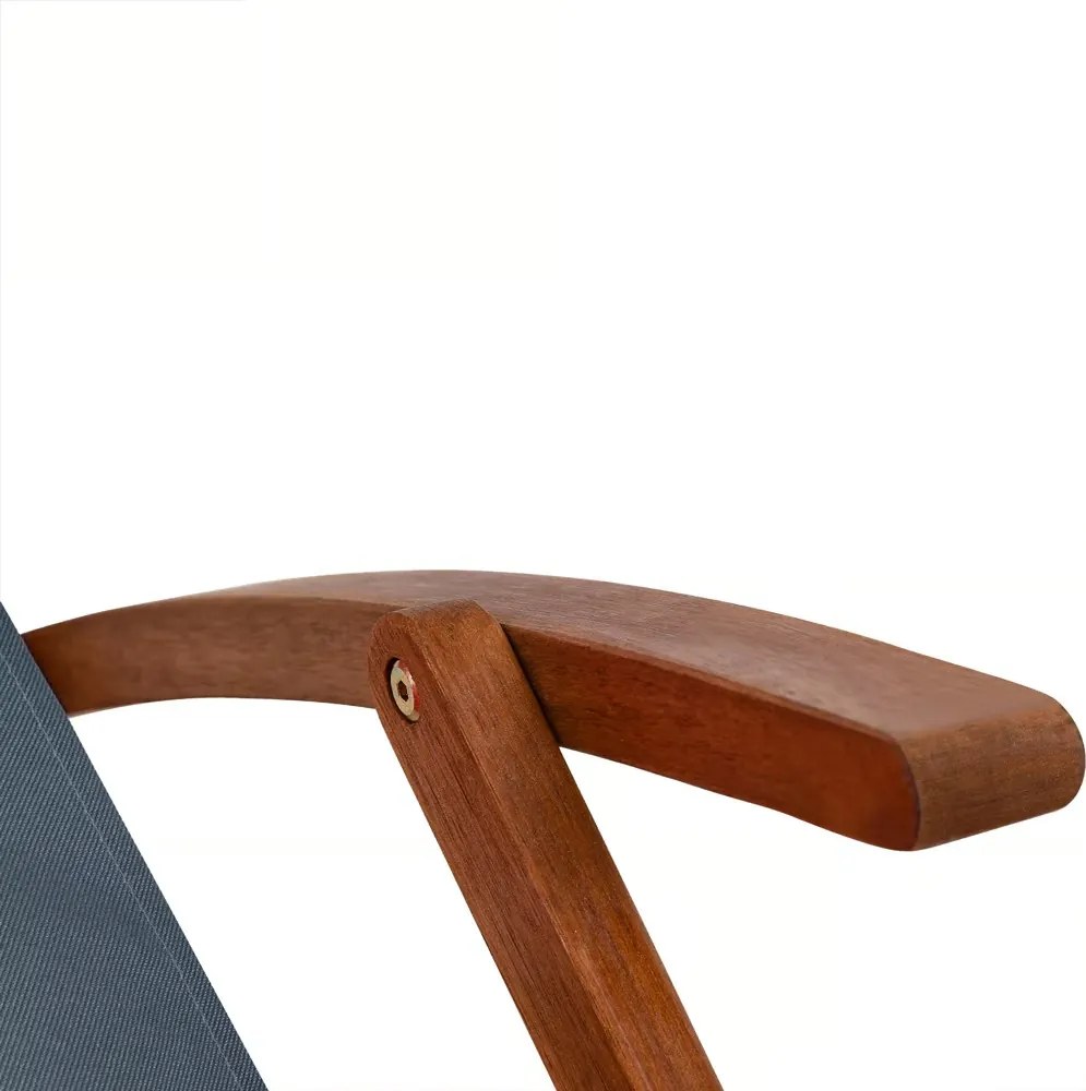 Șezlong de grădină SIENA, 94x60x94cm, antracit Jurhan