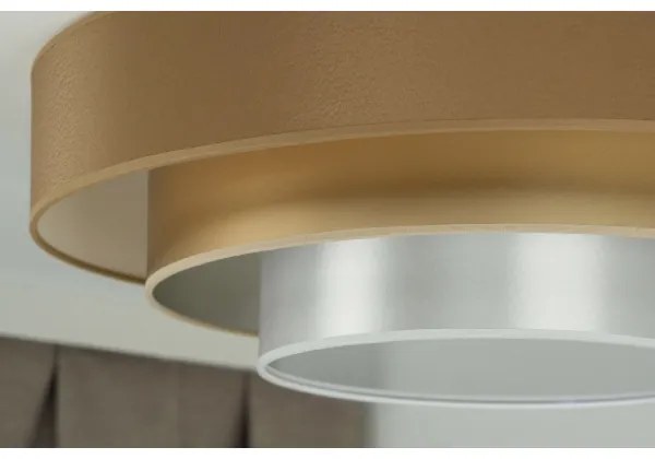 Plafonieră LED Duolla LUNETA LED/26W/230V d. 60 cm 4000K maro/auriu