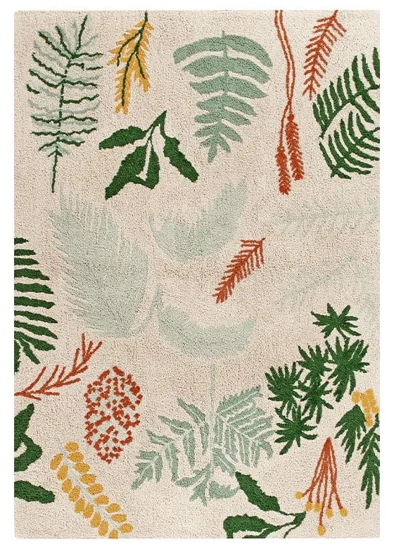 Covor pentru copii lavabil/țesut manual din bumbac 170x240 cm Botanic Plants – Lorena Canals