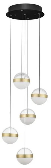 Lustra cu 5 Pendule LED stil modern ALAZ
