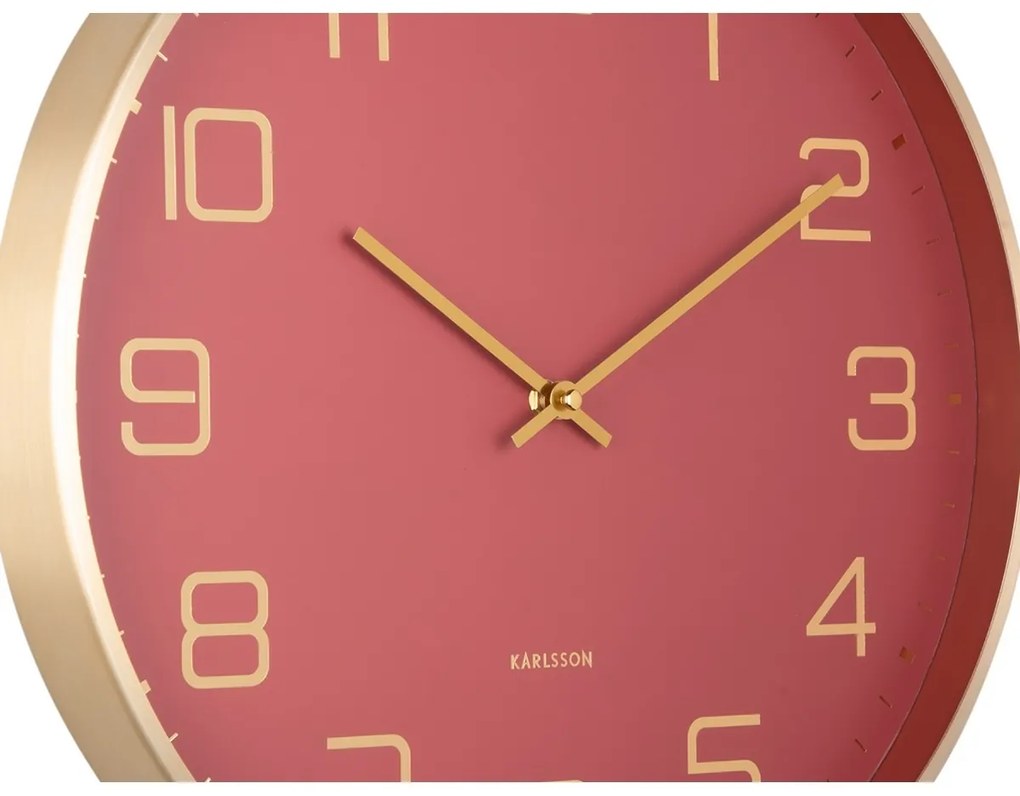 Karlsson 5973RD ceas de perete design roșu,diametru 40 cm
