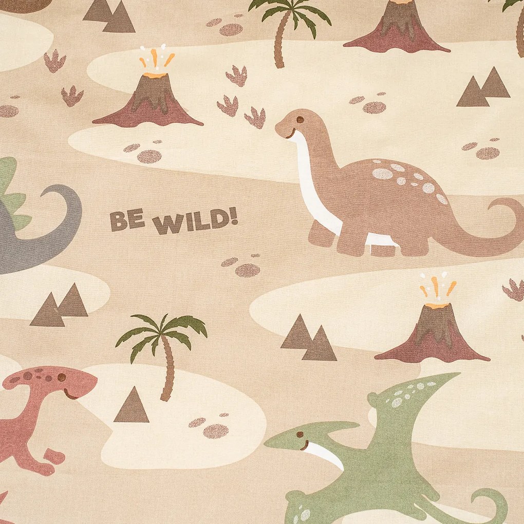 Lenjerie de pat din bumbac pentru copii 4Home Dinoworld, 140 x 200 cm, 70 x 90 cm, 140 x 200 cm, 70 x 90 cm