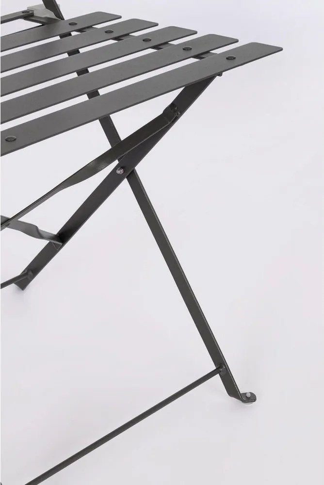 Set de dining pentru grădină gri antracit din oțel pentru 2 persoane Austin – Bizzotto