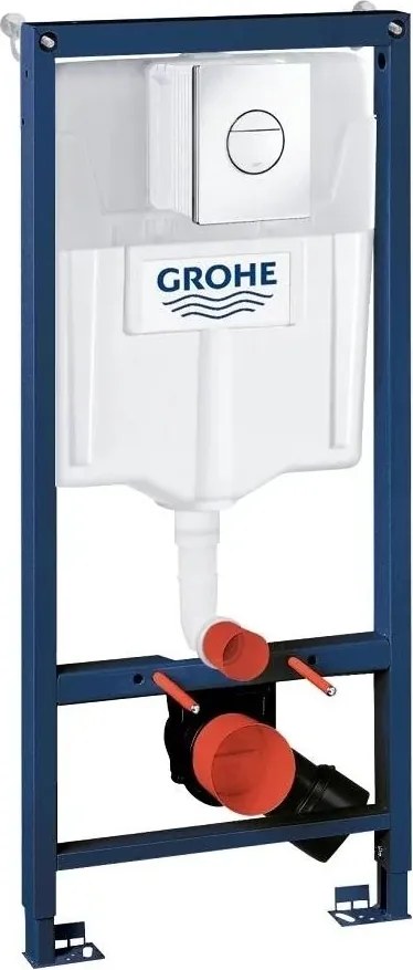 Set rezervor incastrat Grohe Rapid SL pentru vas wc cu clapeta cromata Nova Cosmopolitan