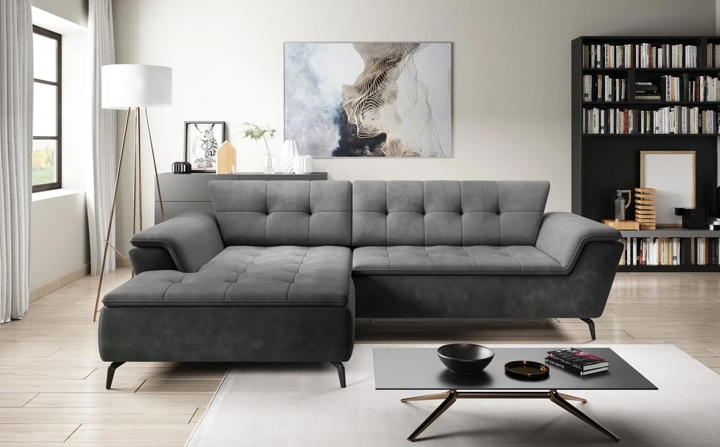 Coltar living extensibil Magic pe stanga - L288 x 186 x h89 cm