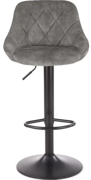 Scaun de bar 106x47 cm gri/negru