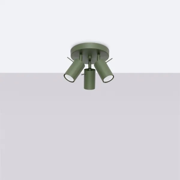 Spot Sollux SL.1503 RING 3xGU10/10W/230V verde