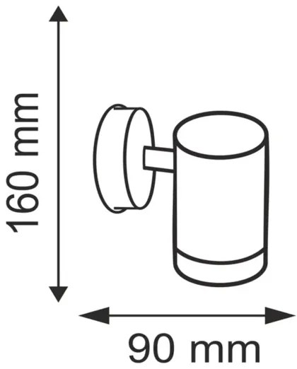 Corp de iluminat perete exterior OLIMP 2 1xGU10/8W