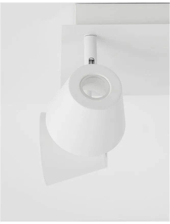 Plafoniera cu 4 spoturi LED directionabile BIAGIO alb NVL-9155363