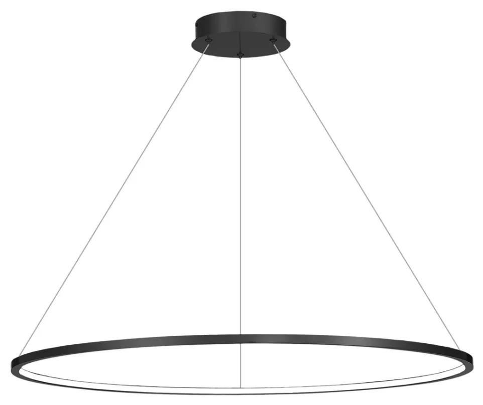 Lustra LED suspendata design modern circular IP44 Saturno Black