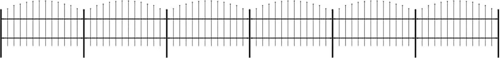vidaXL Gard de grădină cu vârf tip suliță din oțel 1070x100 cm, negru