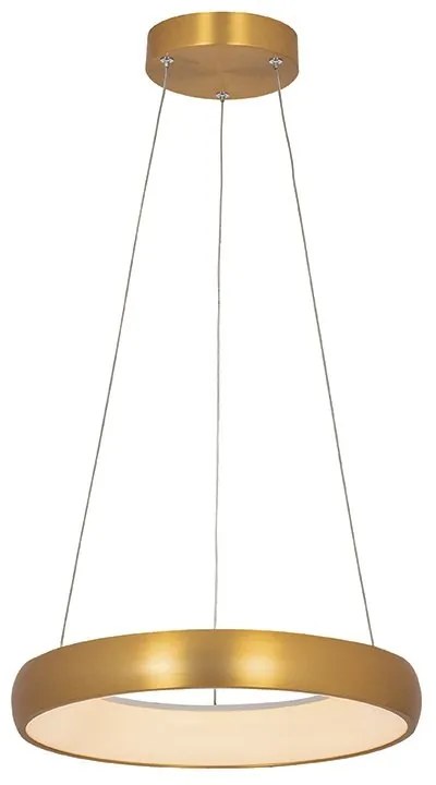 Lustra LED design modern circular Ring 40cm, Brushed Gold Matt
