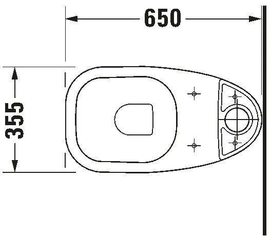 Duravit 21110900002 - Vas WC combinat D-CODE, ceramică, alb lucios