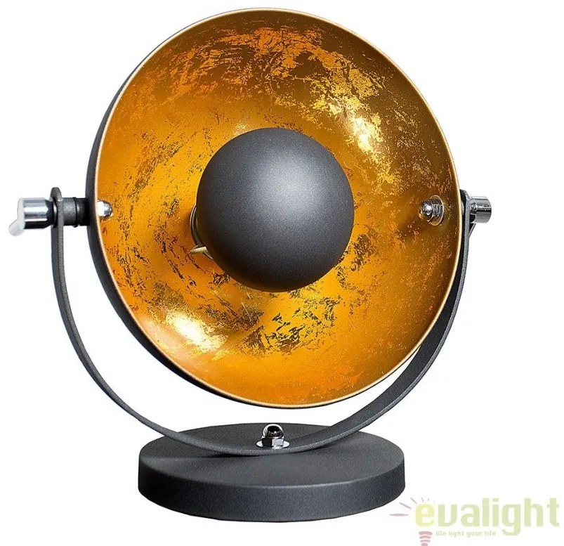 Lampa design retro diametru 40cm Studio negru/ auriu A-37140 VC