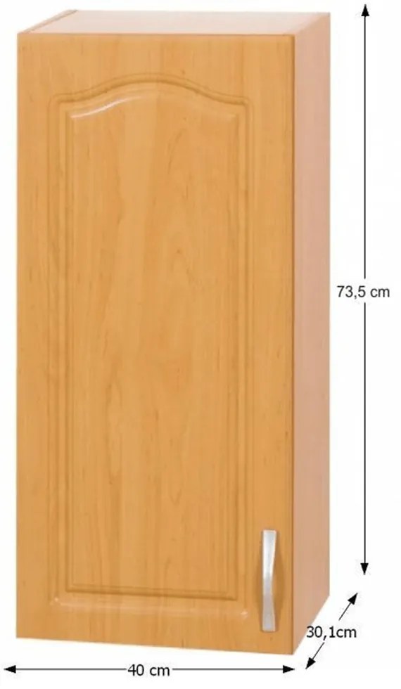 Dulap superior de bucătărie Leite MDF klasik W40/S (S). 788687