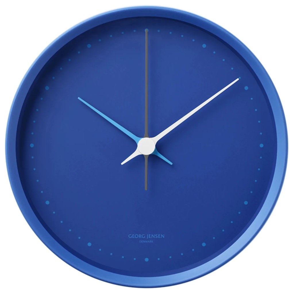 Ceas de perete Henning Koppel 22cm, albastru mat - Georg Jensen